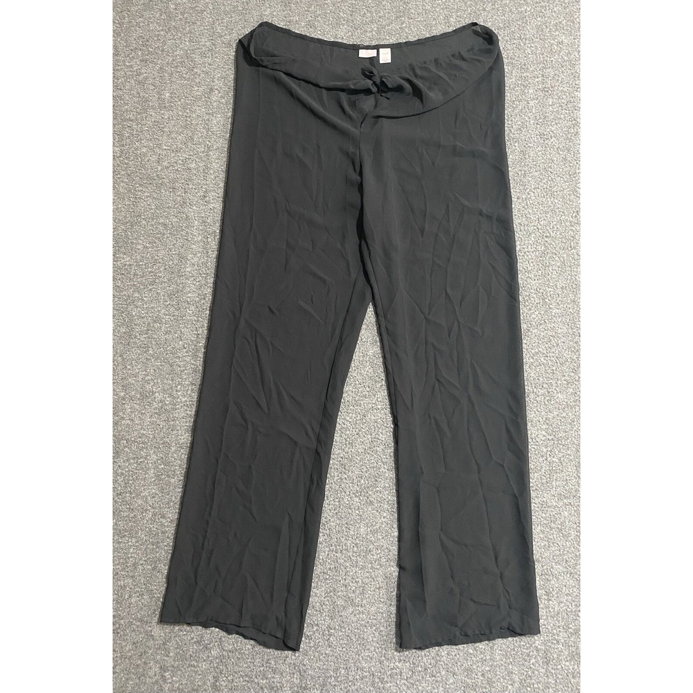 Victoria's Secret Sheer Drawstring Pants Transparent Black Size XS